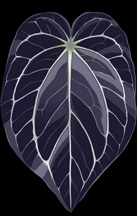 Anthurium の葉脈図